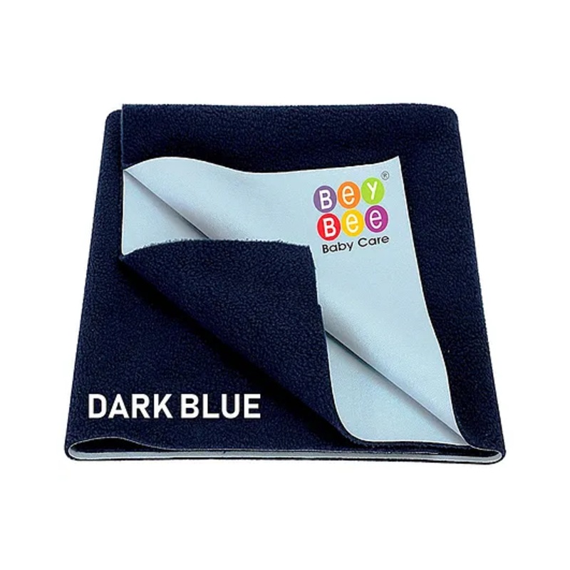 Bey Bee Waterproof Reusable Under Pads Crib Sheet Mat Small – Dark Blue