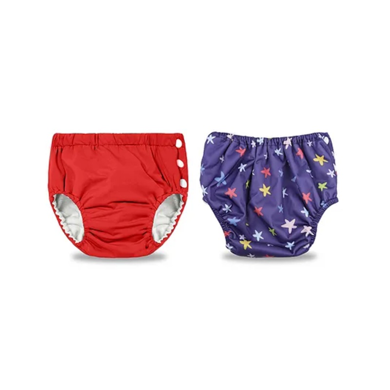 Chinmay Kids Reusable Swimwear Diaper Pool Pants – Red & Blue