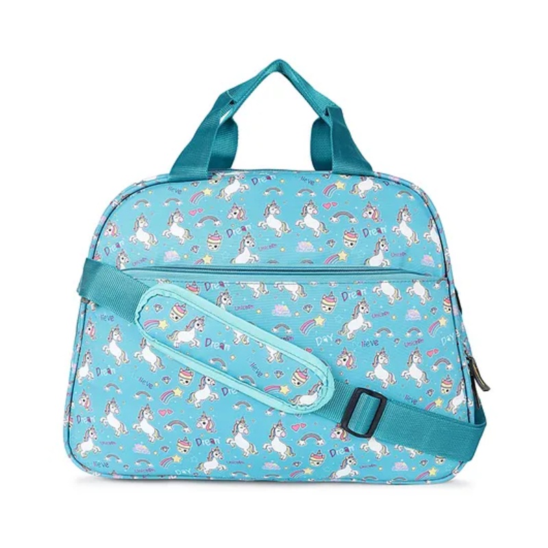 NOVEX Original Unicorn Newborn Baby Multipurpose Diaper Bag for Baby Care with Adjustable Strap – Turquoise