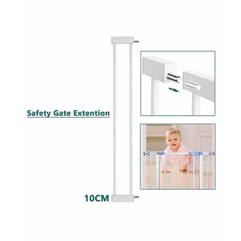 Safe-O-kid 10cm Safety Gate Extension – White
