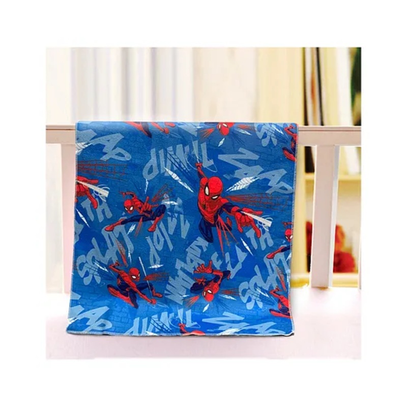 Sassoon Waterproof Small Dry Sheet Spiderman Print – Blue & Red