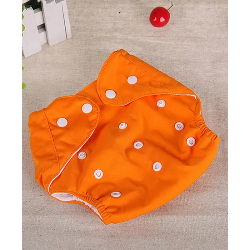Sparkle Joy Washable & Reusable Cloth Diaper Pocket Without Inserts – Orange