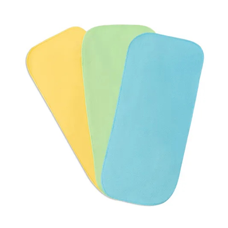 SuperBottoms Reusable Stay Dry Cloth Diaper Fleece Liners Pack of 3 – Multicolor