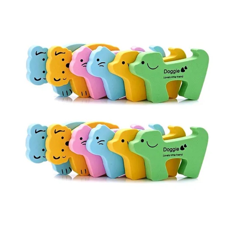 Syga Doggie Shape Door Stoppers Multicolor – Pack of 6