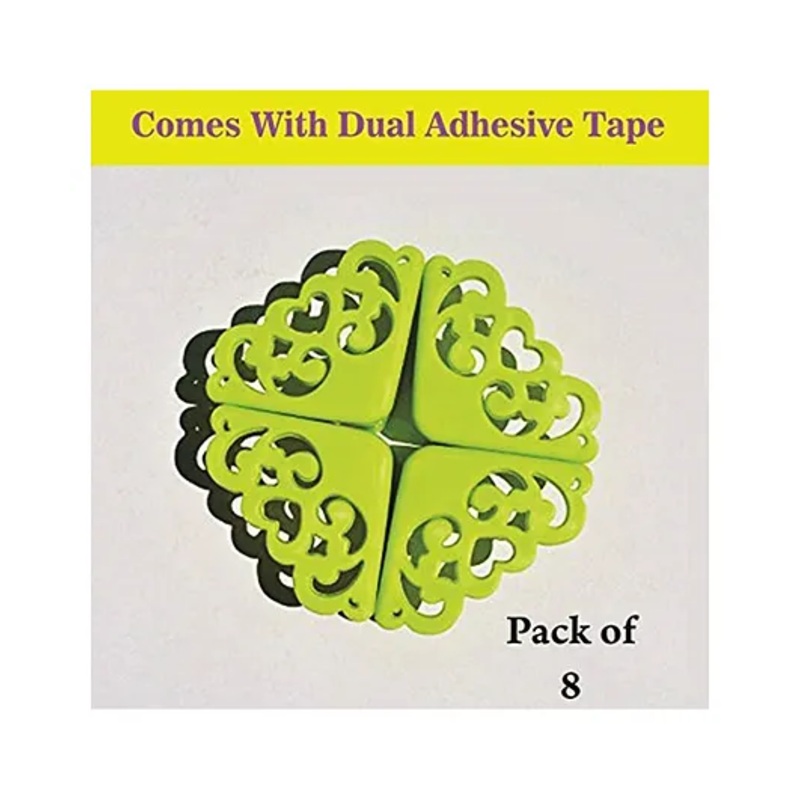 Syga Silicone Hollow Out Style Edge Guards Pack of 8 – Green