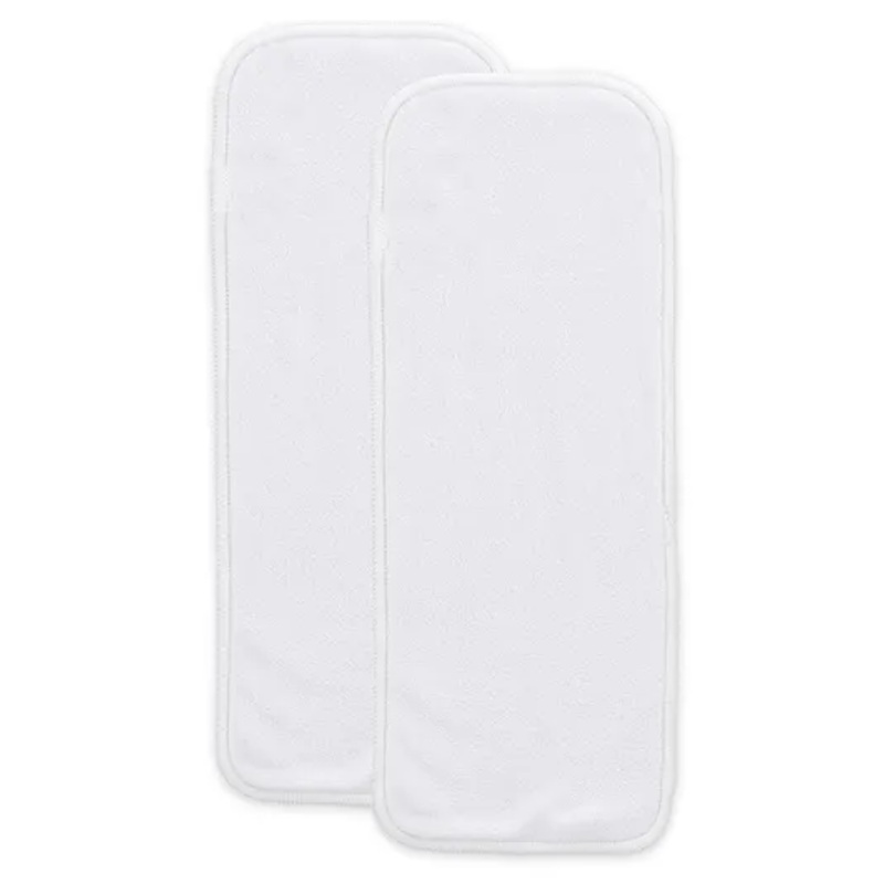 Baby Resusable Cotton Pocket Diaper Inserts – White – 0-24 Months – Pack of 2