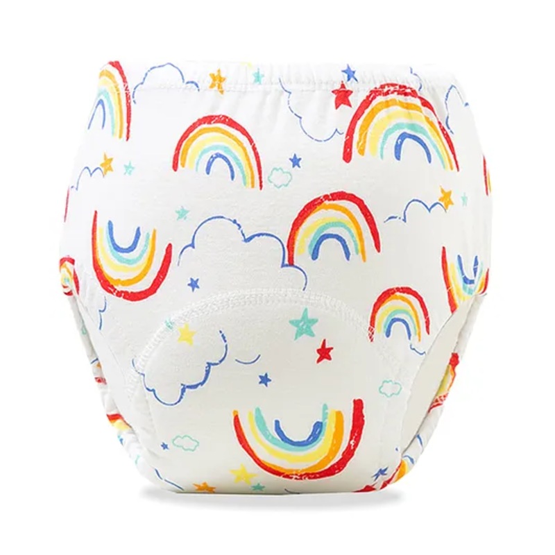 Bembika Babies Cotton Potty Training Pant Rainbow  Printed Medium – Multicolor