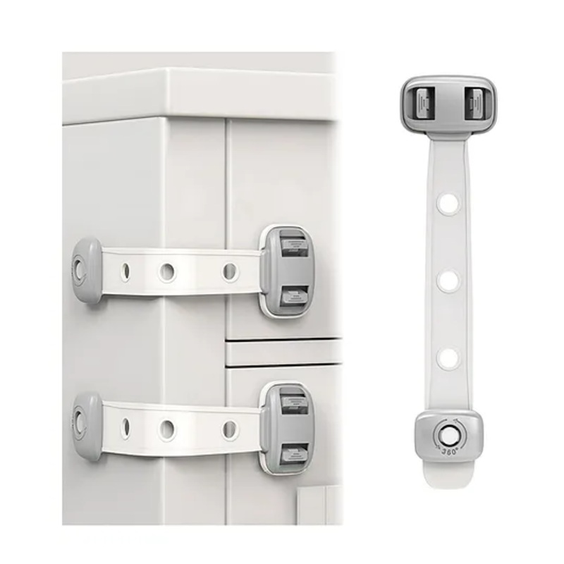 Bembika Child Safety Lock For Fridge, Drawers, Cupboard, Cabinet, Window Grey – 1 Pcs