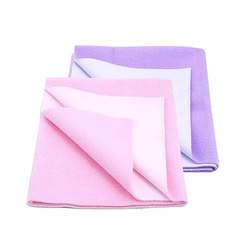 Elementary Smart Dry Waterproof Small Bed Protector Sheet Pack of 2 – Lilac & Pink
