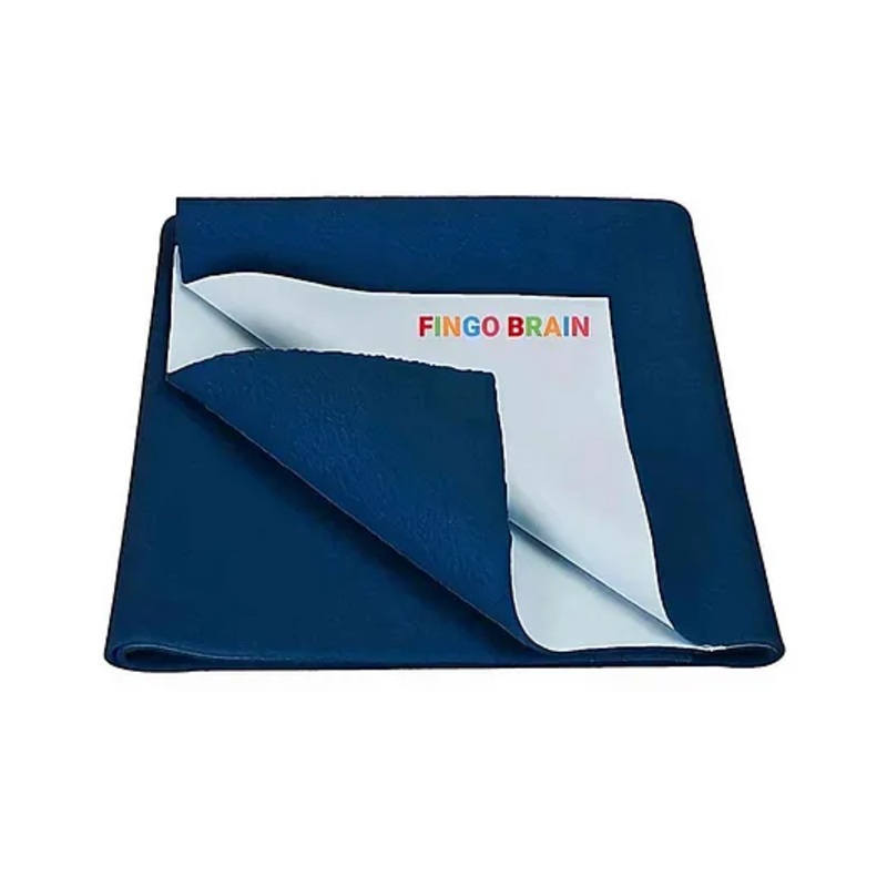 Fingo Brain Rubber Waterproof & Reusable Baby Sleeping Mat Medium – Blue