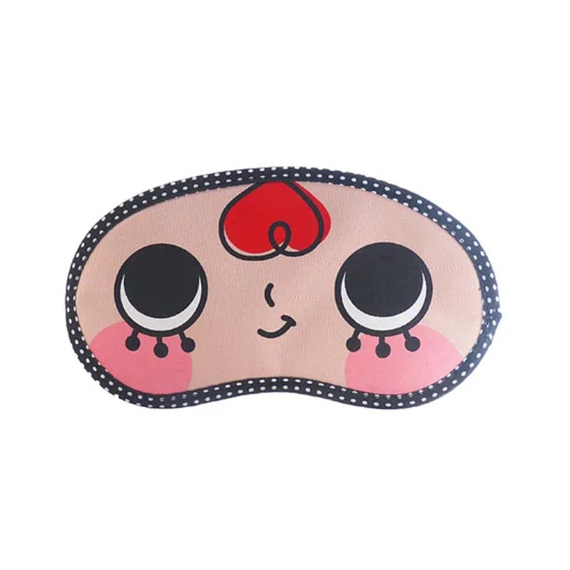 Jenna Hair Printed Sleeping Eye Mask – Red