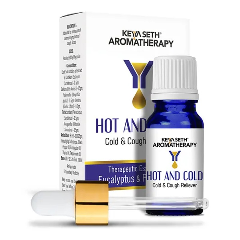 Keya Seth Aromatherapy, Hot And Cold Congestion Reliever Steam Inhaler – 10 ml