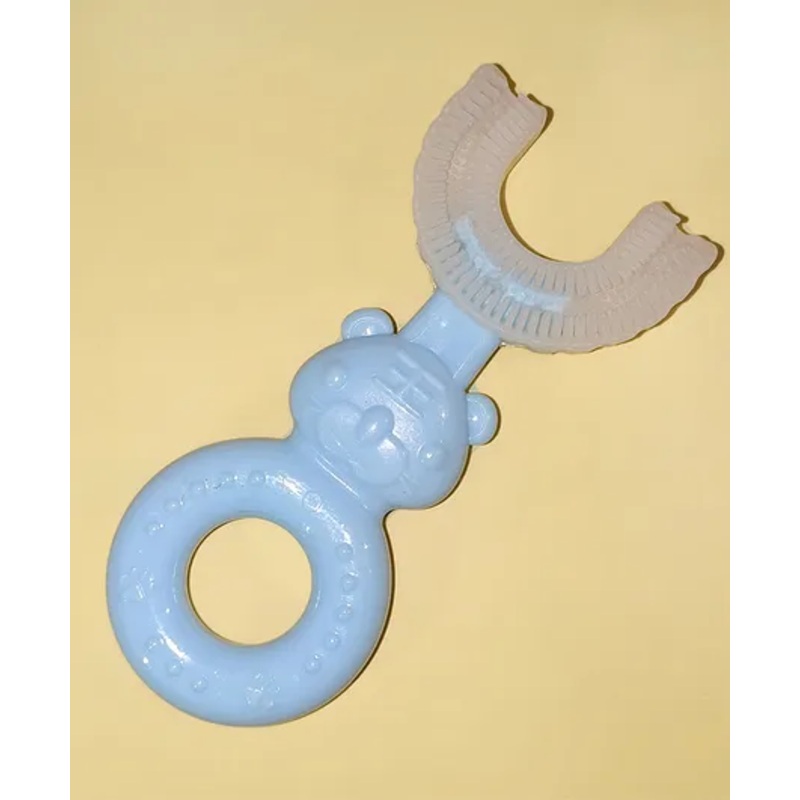 Kritiu Baby Silicone U Shape Toothbrush – Blue