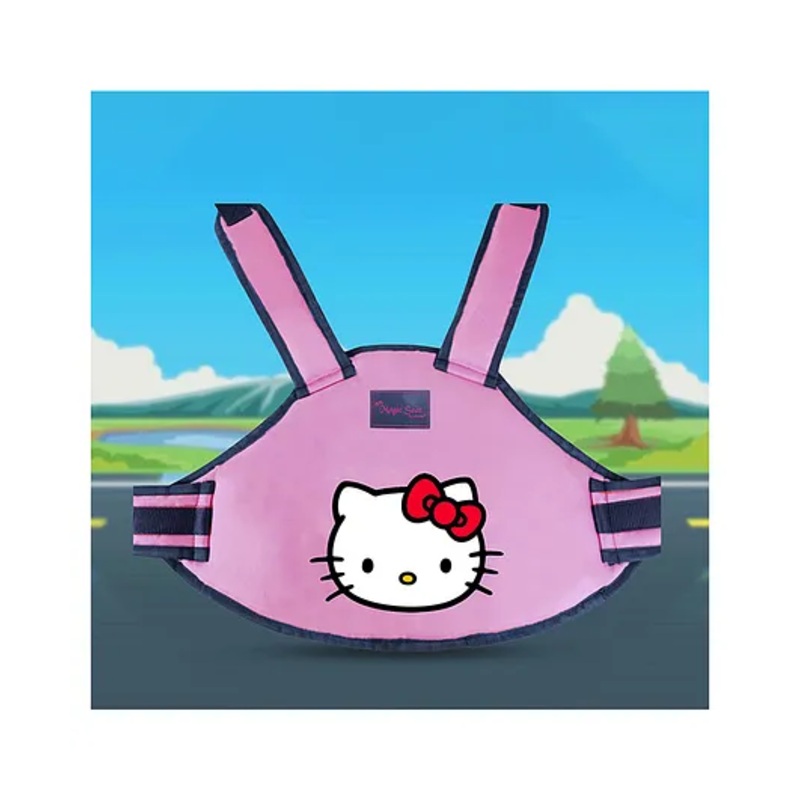Magic Seat Two Wheeler Carrier Protection Hello Kitty Print – Pink