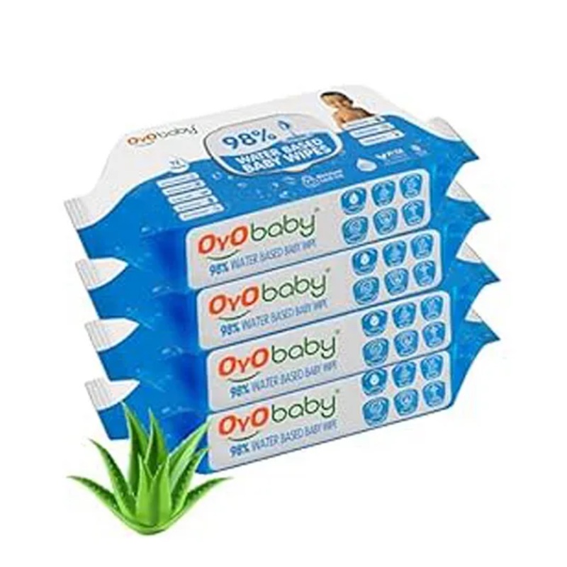 Oyo Baby Wipes Offers Combo Wet Wipes With Lid Water Wipes for Newborn Babies Pack of 4 – 288 wipes