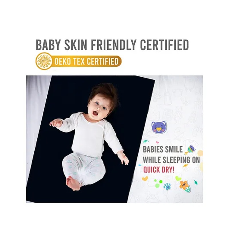 Quick Dry Medium Bed Protector – Navy Blue