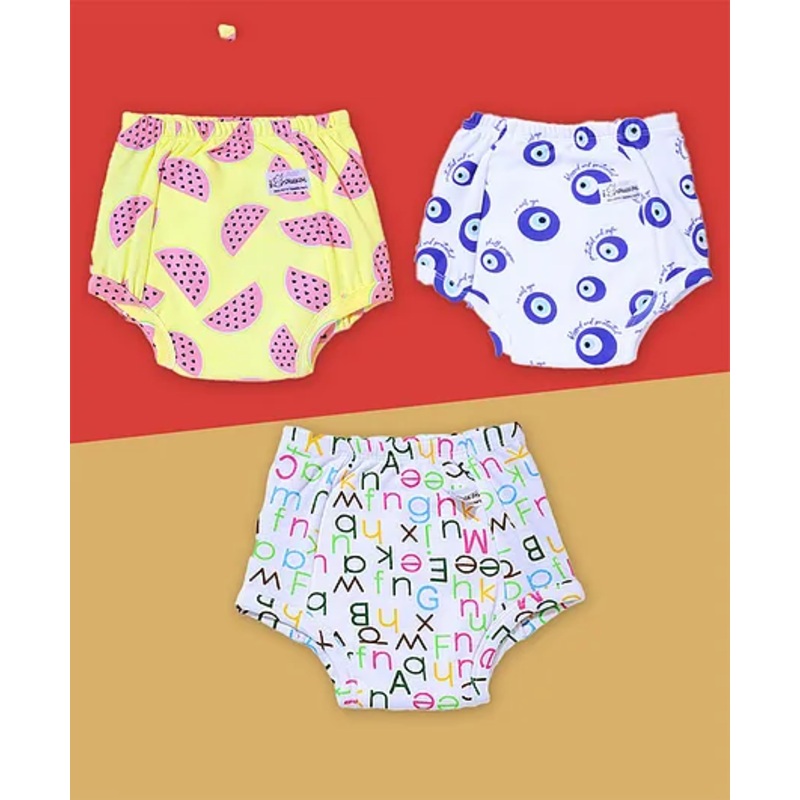 Snugkins Potty Training Pants for Kids. (Size 1, Fits 1-2 Years) – Pack 3
