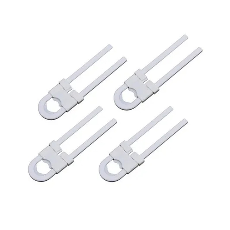 Syga U Shaped Sliding Child Safety Cabinet Locks Grey – Pack of 4