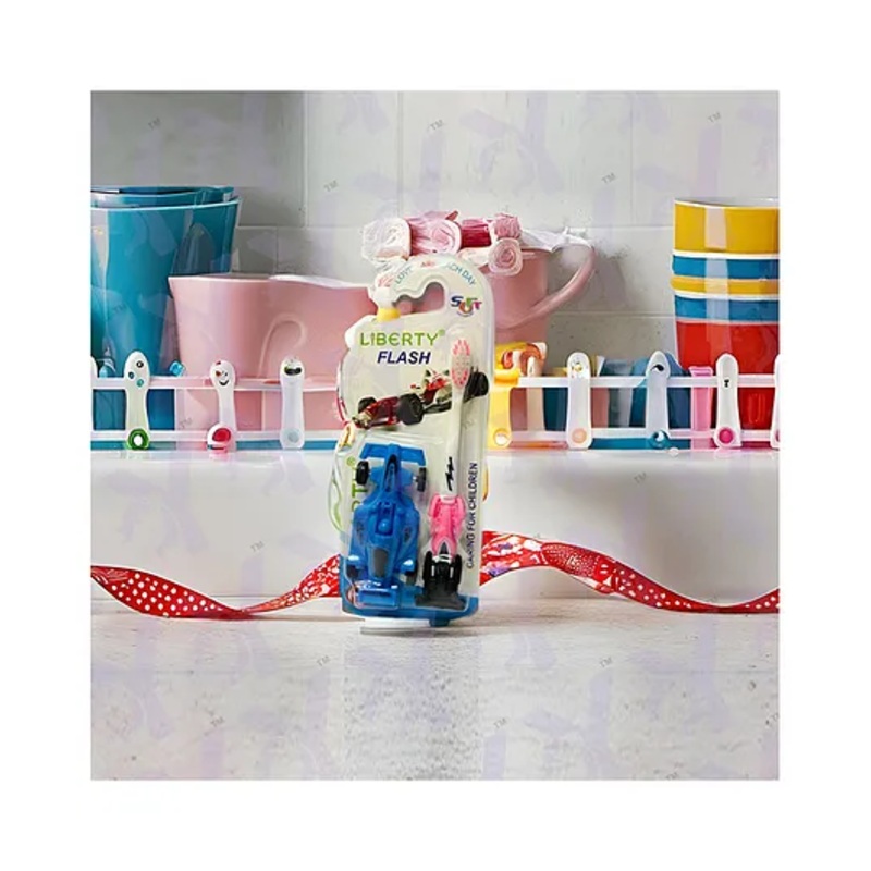 Yunicorn Max Kids Ultra Soft Bristles Car Toothbrush with Car Toy- Colour may vary