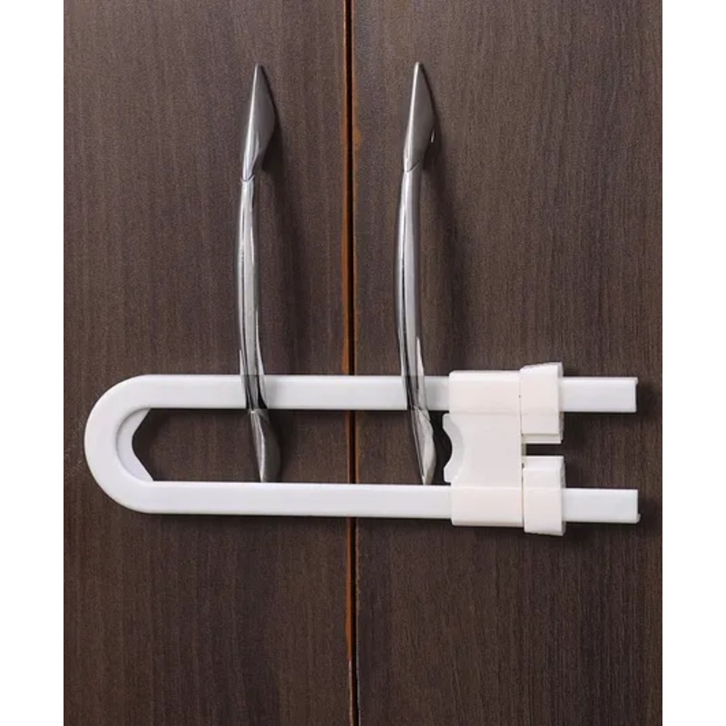 Zoe U Shaped Safety Door Locks Pack of 2 – White