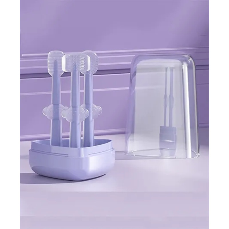 Baby Training Toothbrush Pack of 3 – Purple