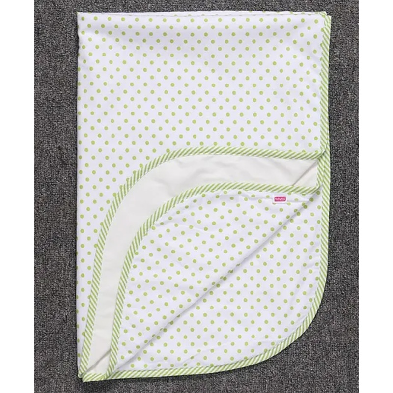 Babyhug Cotton Diaper Changing Mat Medium Polka Dots Print –  Green