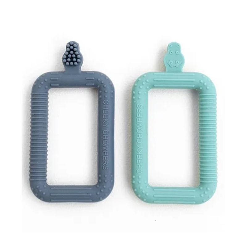 Cheeky Chompers Flexi-Brush Baby’s Starter Toothbrush, Training and Teething Massaging Toothbrush – Pack of 2