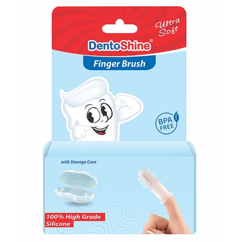 DentoShine Ultra Soft Finger Brush – Blue