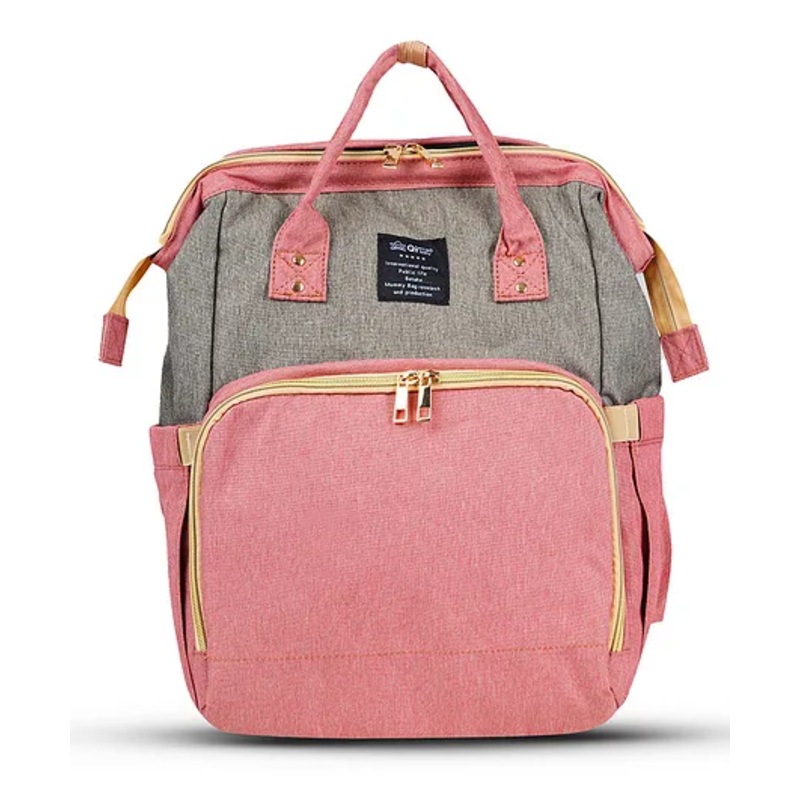 Happy Bear Diaper Bag for Mothers, Extension Diaper Area for baby – Pink