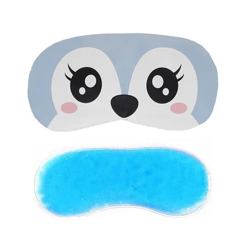 Jenna Puppy Eyes Blue Face Sleeping Eye Mask With cooling Gel – Blue