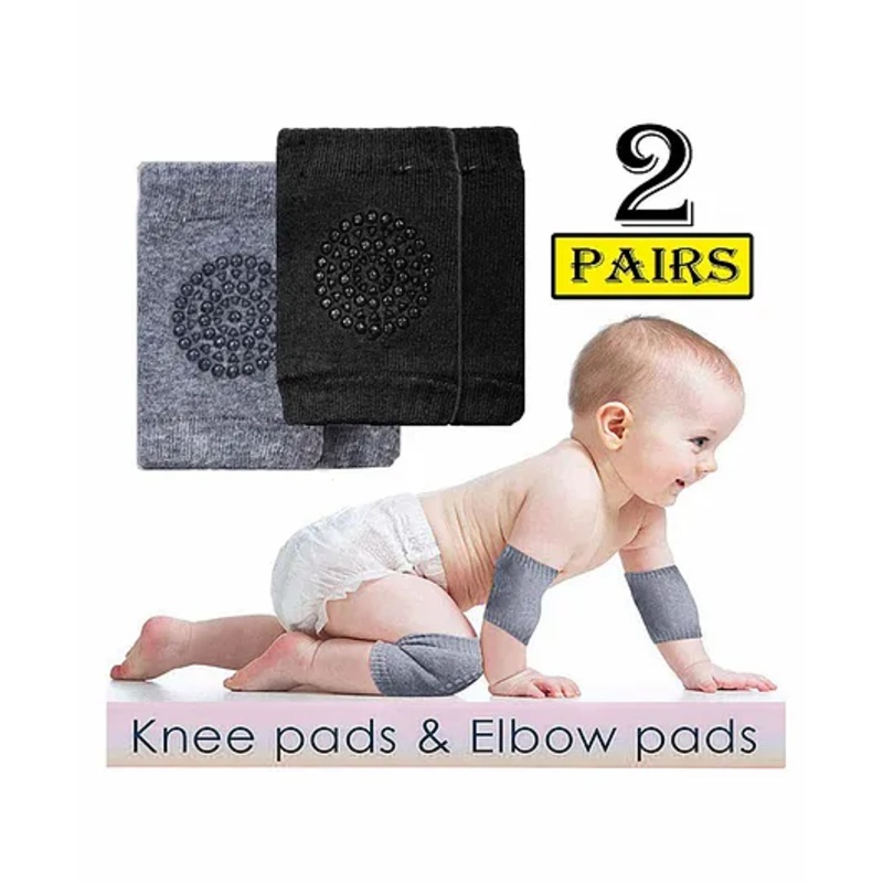 Luvlittle Anti-Slip Baby Knee Pads Pack Of 2 – Multicolor