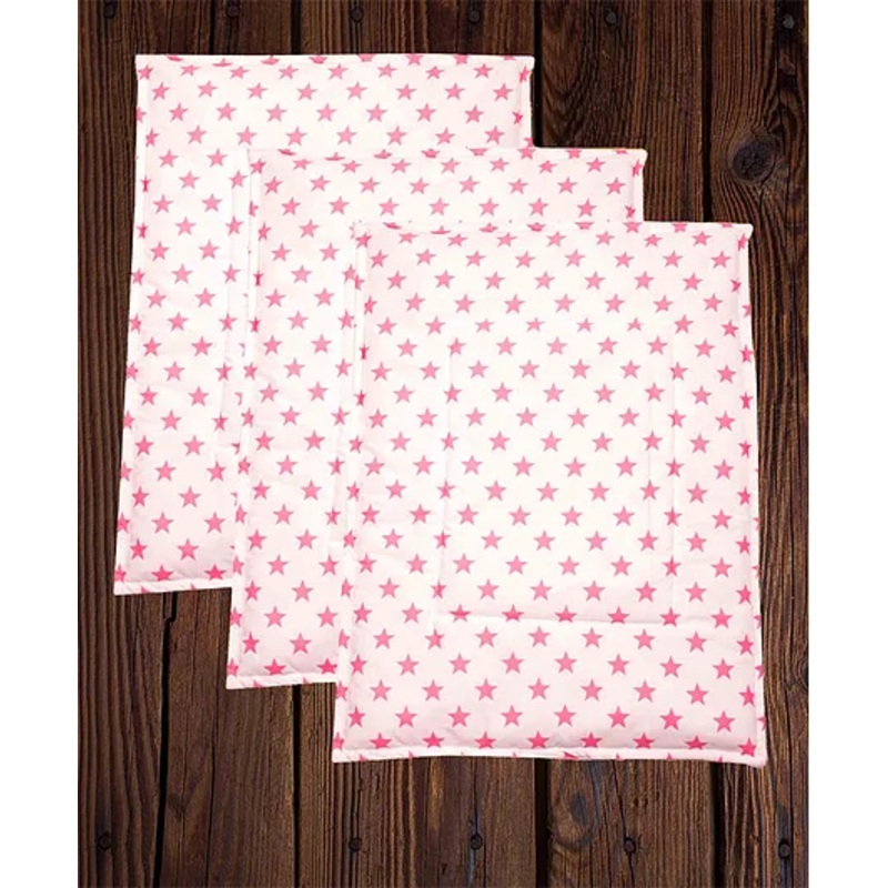 Mittenbooty Waterproof Quilted Cotton & Laminated Premium Changing Sheet Pack of 3 – Star Print Peach