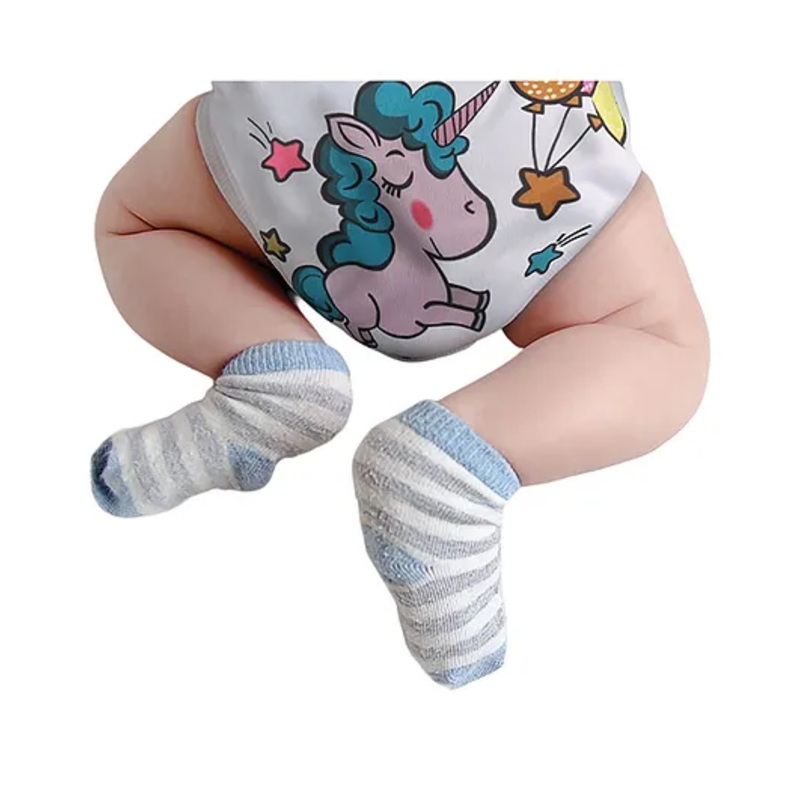 POLKA TOTS Reusable & Washable Cloth Diaper for 2 Months – 3 Years Freesize Adjustable Snap Buttons with 5 Layers Bamboo Charcoal Insert – Unicorn
