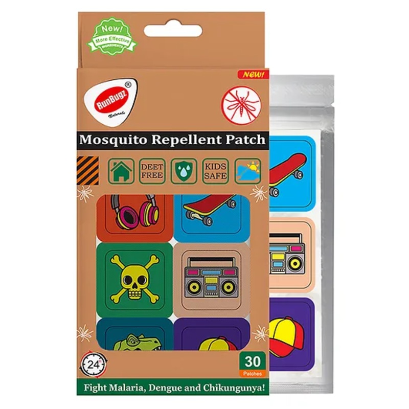 Runbugz Mosquito Repellent Patches – Printed (30) – Music
