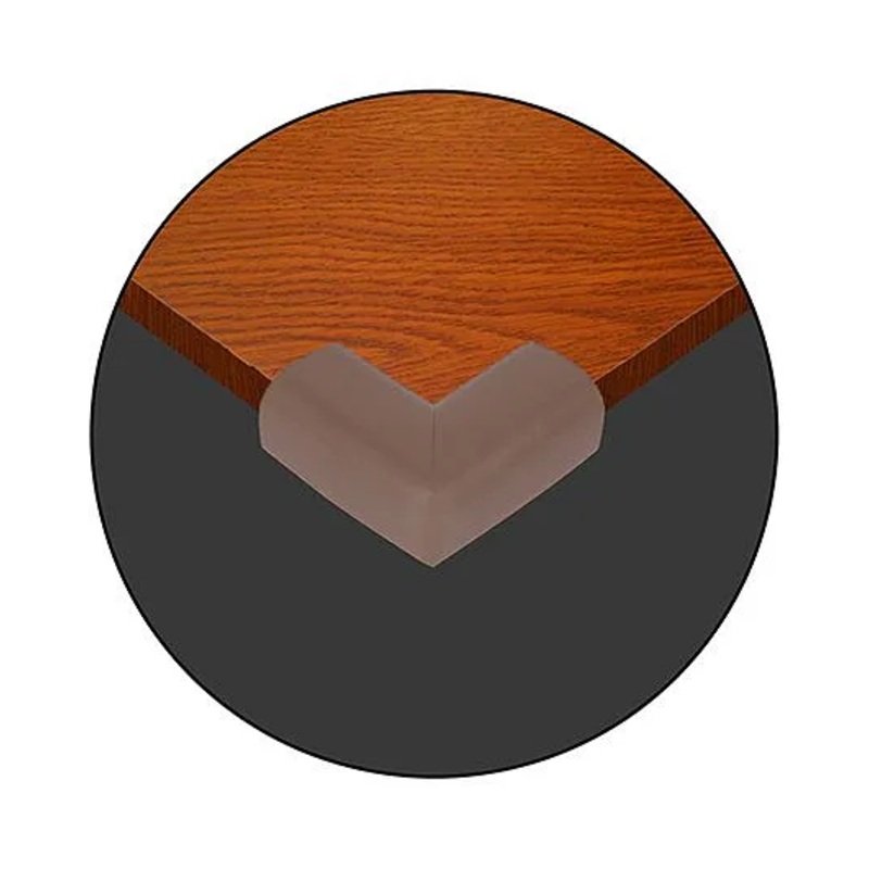 Safe-O-Kid Corner Guard Cushions L-Shaped Large Size Pack of 4 – Brown