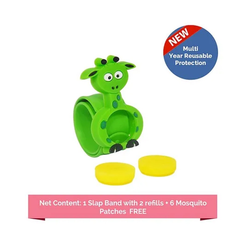 Safe-O-Kid Mosquito Repellent Band With 2 Refills – Green