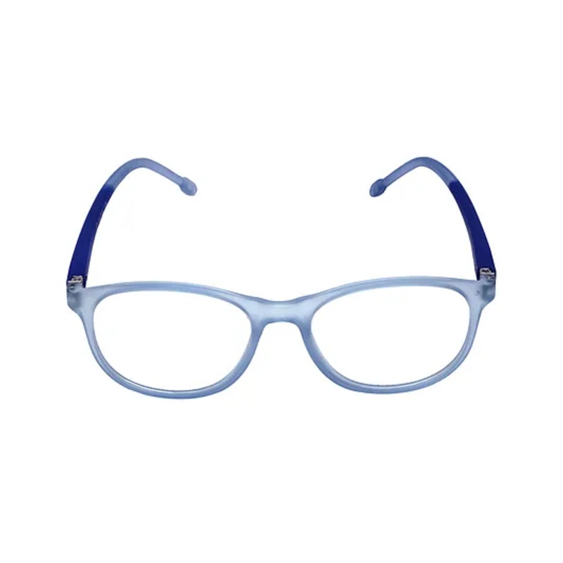 Spiky Blue Block Zero Power TR90 Anti Glare Glasses – Blue