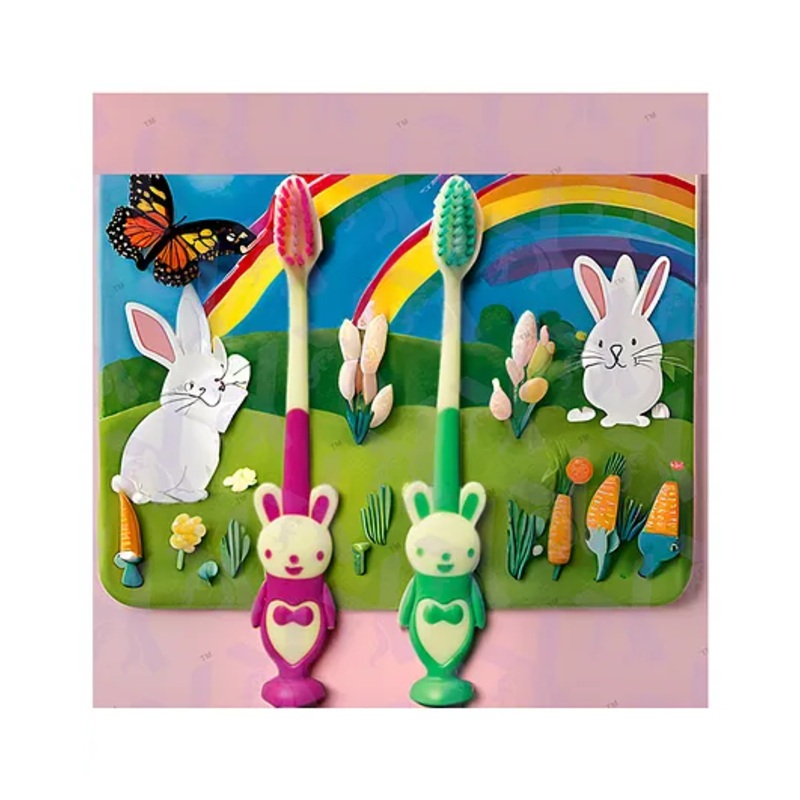 Yunicorn Max Kids Extra Soft Bristles Rabbit Toothbrush – Colour may vary – Pack 2