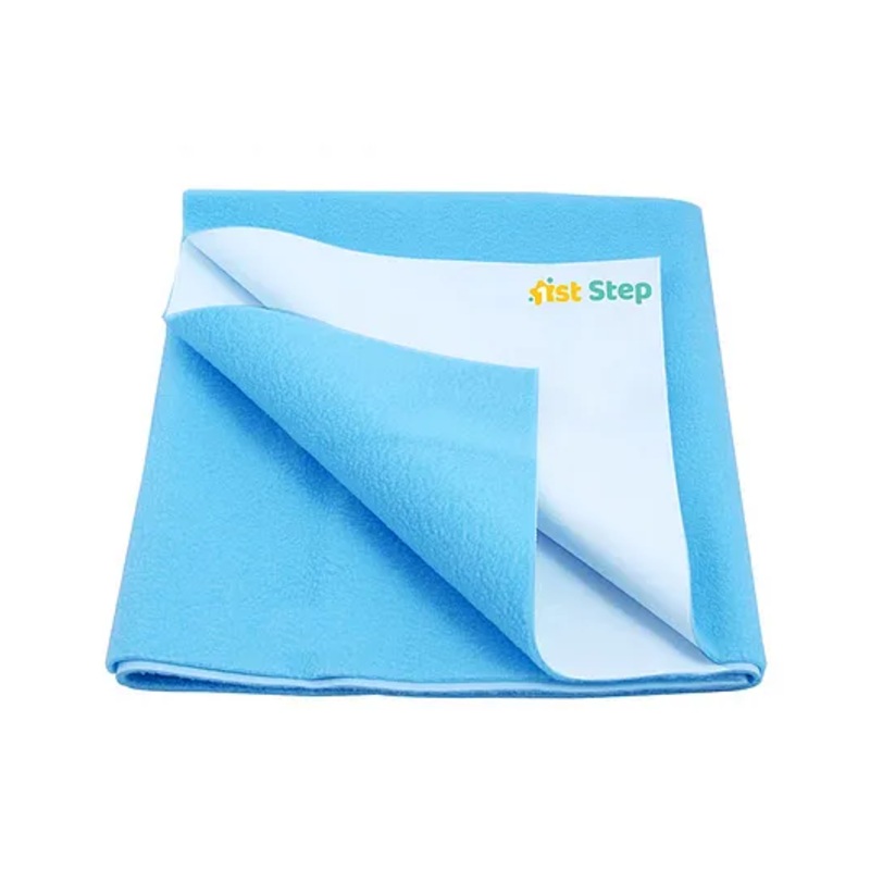 1st Step Extra Absorbent Dry Bed Protector Sheet Small – Light Blue