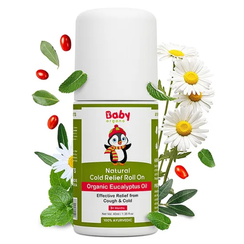 BabyOrgano Natural Cold Relief Roll On White – 40 ml