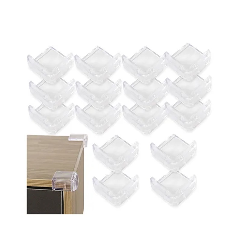 Bembika L Shaped Baby Safety Corner Protector Pack of 16 – White