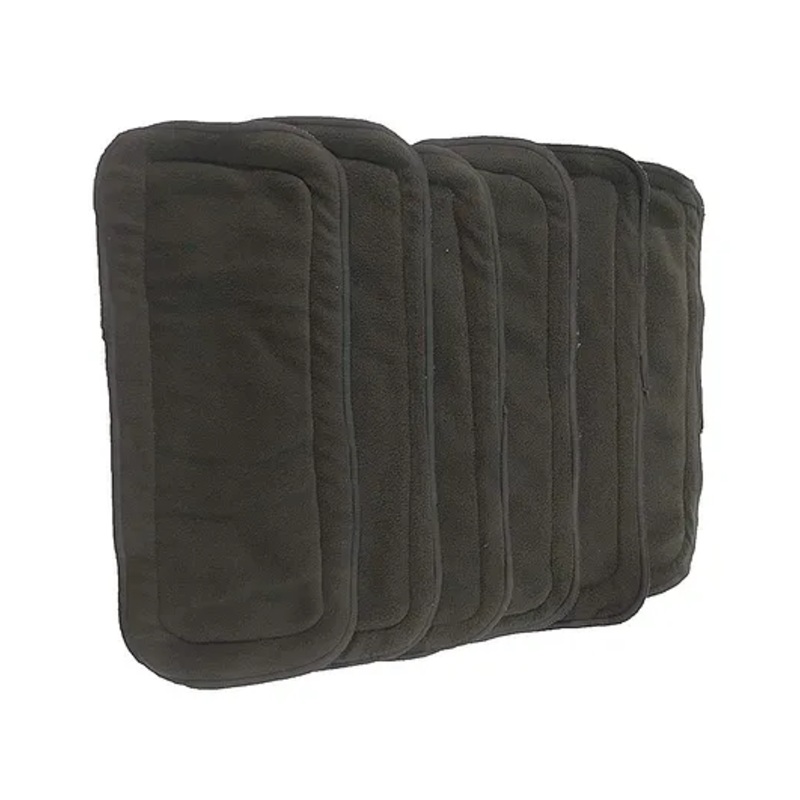 DOMENICO Wet Free Cloth Nappies Inserts Pack 6 – Black