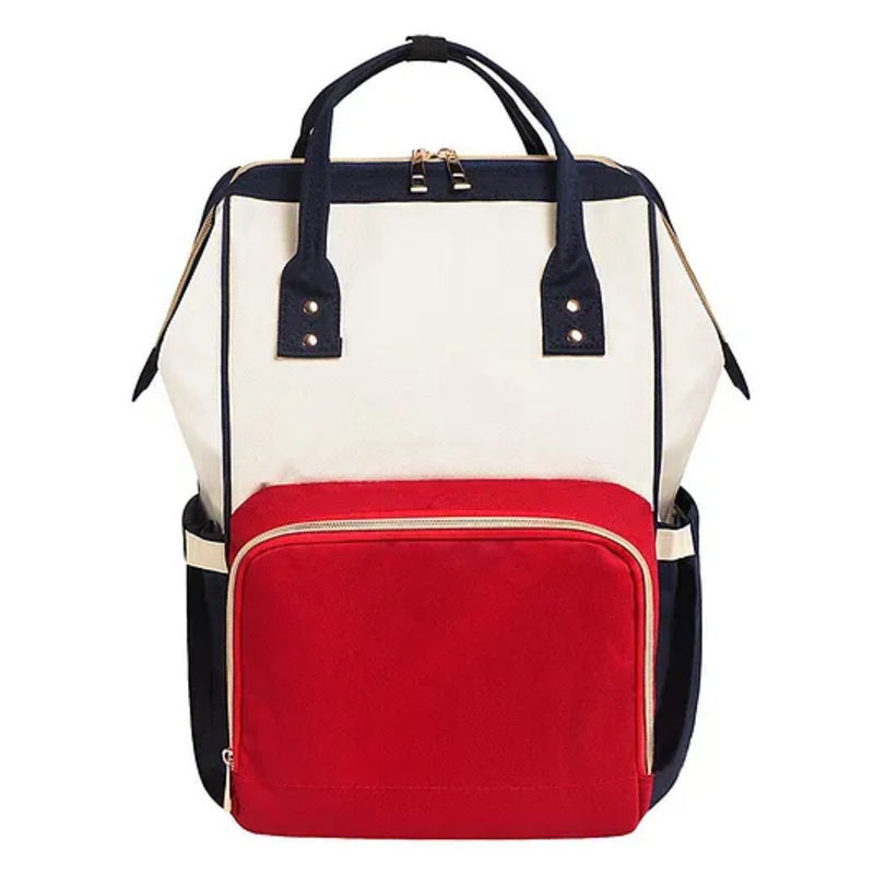 House of Quirk Diaper Bag Maternity Backpack –   Blue & White