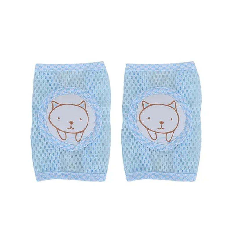 Kassy Pop Anti-Slip Knee Pads Kitty Print – Blue