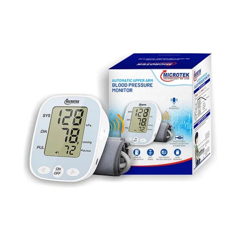Microtek KF-65A Upper Arm Blood Pressure Monitor – White