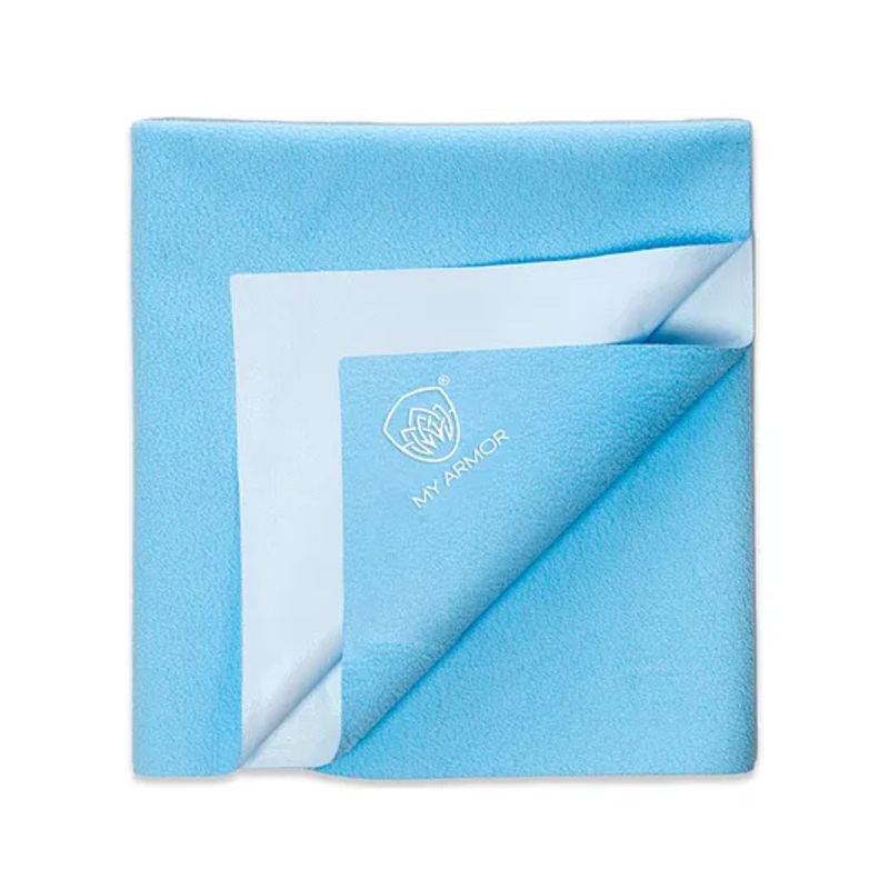 MY ARMOR Waterproof Dry Bed Protector Sheet Large – Sky Blue