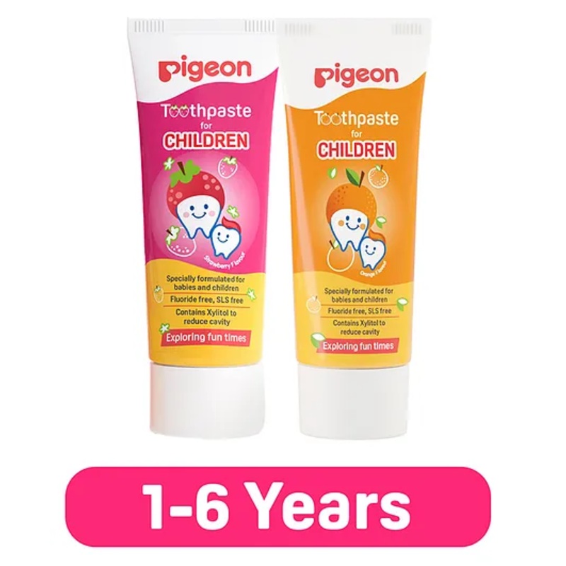 Pigeon Children Toothpaste Strawberry & Orange 45 gm – Pack Of 2