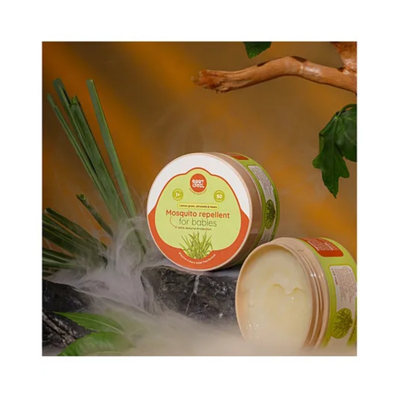 ROOT and SOIL Mosquito Repellent for Babies with Lemongrass & Citronella | Natural Insect Protection | 1+ m| 50 g