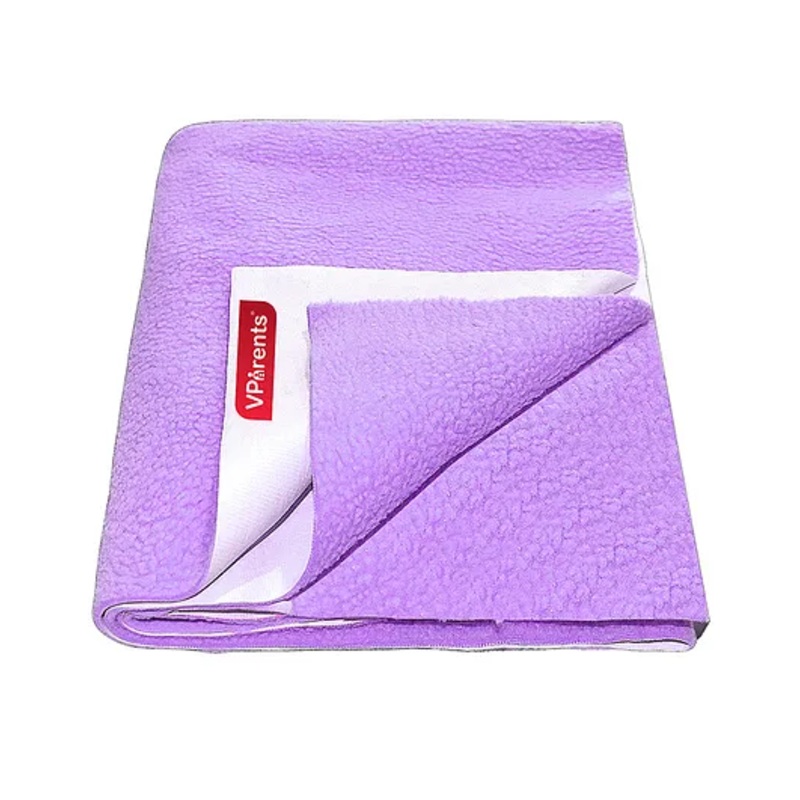 VParents Chubby Cheeks Water Proof Baby Bed Protector Reusable Dry Sheet Small – Dark Blue