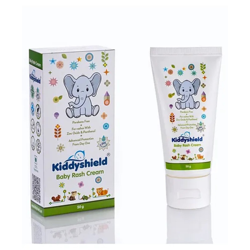 Kiddyshield Diaper Rash Cream for Baby 50 g | pH balanced|Zinc oxide & Panthenol|